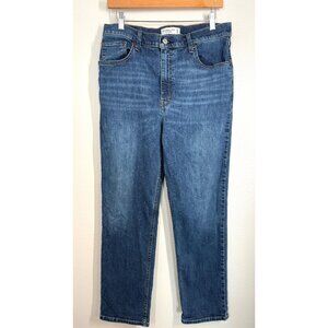 Abercrombie & Fitch 90s Straight Leg Ultra High Rise Jeans Sz 10 R 30 Blue Denim